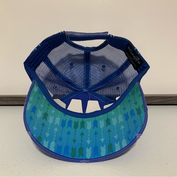 Catchfly Women's "Yippie Ki-Yay" Distressed Ponytail Baseball Hat/Cap-OS NWT - Picture 6 of 11